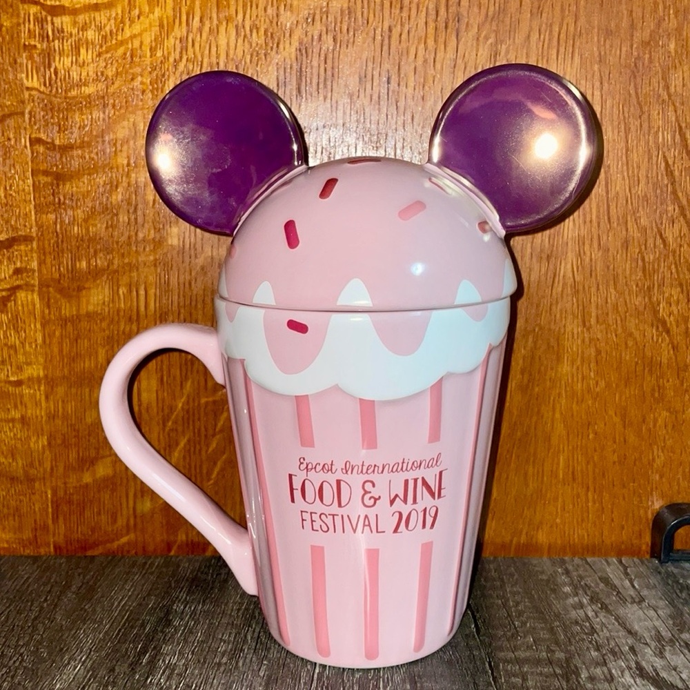 Disney 2019 Epcot International Food & Wine Fest Mug with Lid